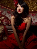 Jill weitingpeng's wedding dress red beauty photo set(16)